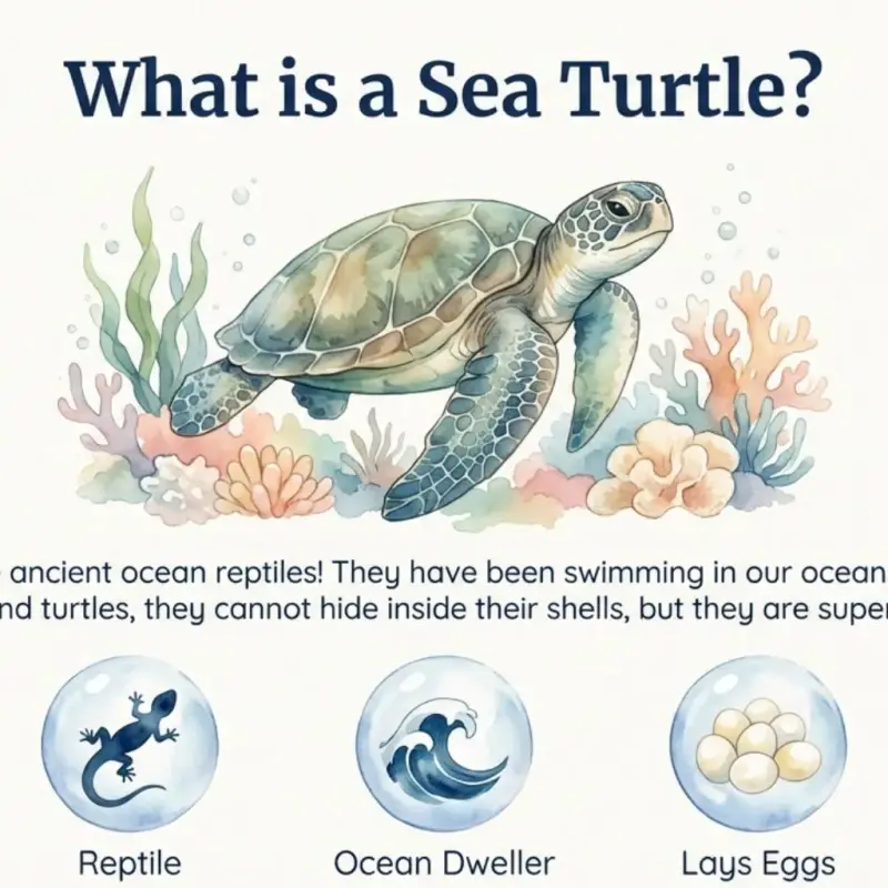 Sea Turtle Life Cycle Printable | Digital PDF