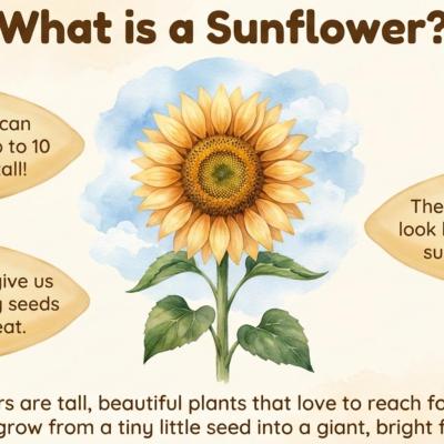 Sunflower Life Cycle Printable | DIGITAL PDF