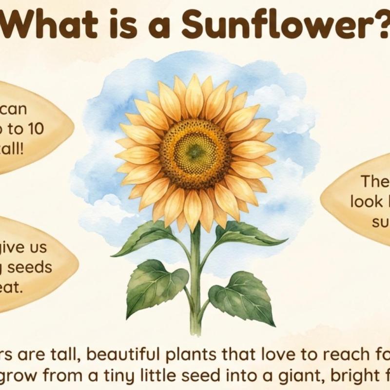Sunflower Life Cycle Printable | DIGITAL PDF