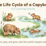 Capybara Life Cycle Printable Digital PDF
