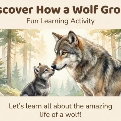 Wolf Life Cycle Printable | Digital PDF