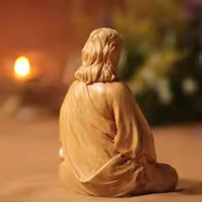 Jesus Statue Religious Catholic Figurine Sacred Christ Savior Resin Statue Church Home Decor Christian Gift